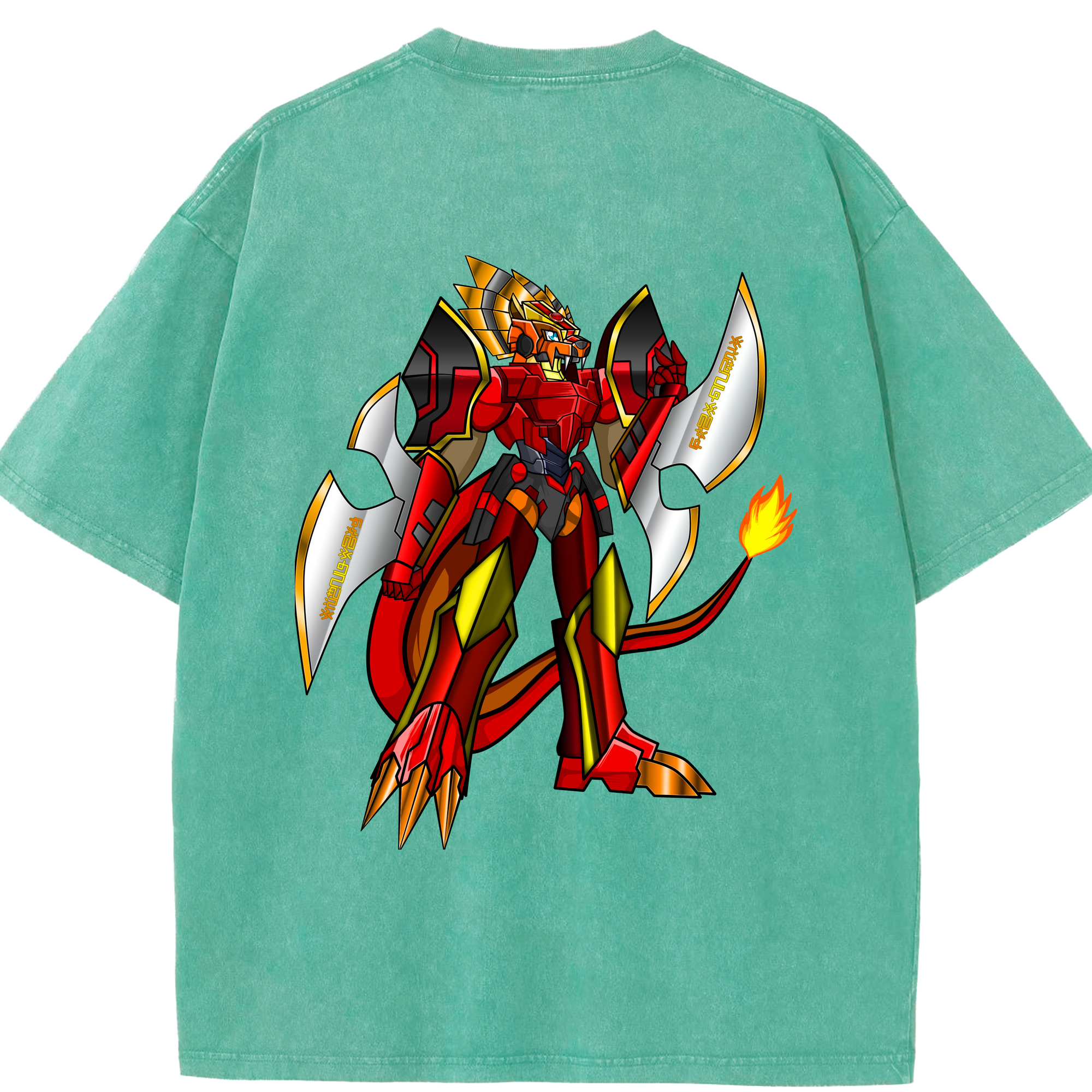 （画像用） Digimon デジタルモンスター/デジモン 綿100% ヴィンテージ風 半袖Tシャツ（背面プリント）